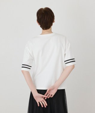GRACE CONTINENTAL カレッジロゴプリントTシャツ ホワイト