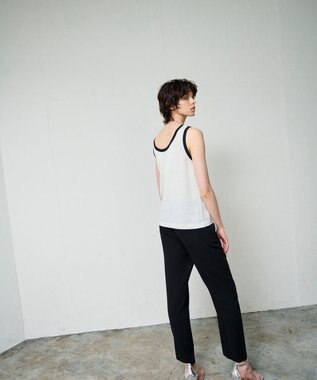 GRACE CONTINENTAL ラメニットノースリーブ ホワイト