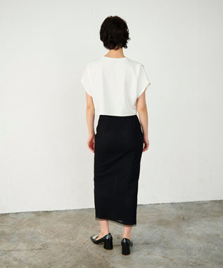 GRACE CONTINENTAL ラッセルメッシュスカート ブラック