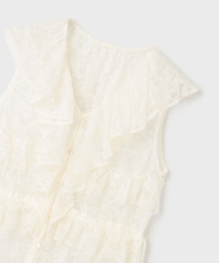 GRACE CONTINENTAL フリルカラーレースワンピース キナリ