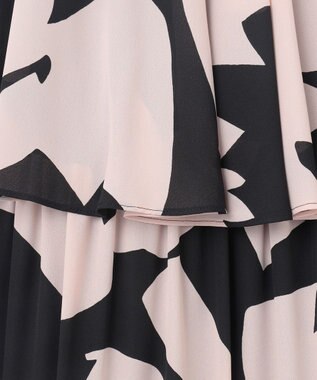 GRACE CONTINENTAL キカプリントホルタードレス ブラック