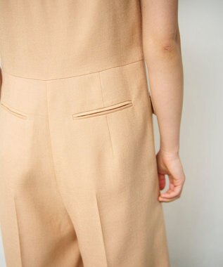 GRACE CONTINENTAL リネンタッチビスチェサロペ ピンク