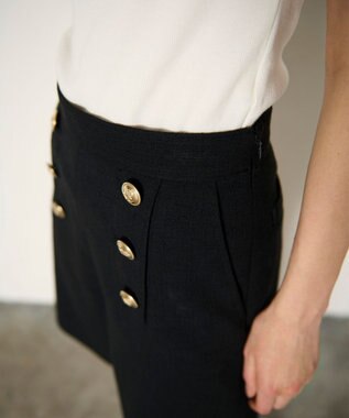GRACE CONTINENTAL ブッチャーショートパンツ ブラック