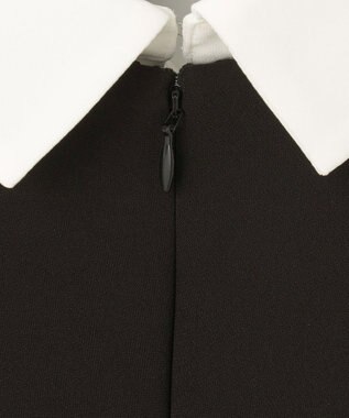 GRACE CONTINENTAL ダブルクロスドレス バイカラー