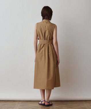 GRACE CONTINENTAL トリアセコットンワンピース キャメル