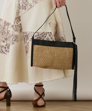 GRACE CONTINENTAL ORSETTOフリンジチャーム ブラック