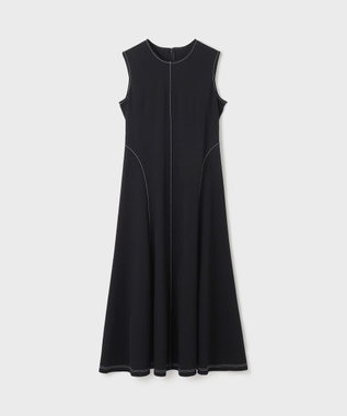 GRACE CONTINENTAL ステッチカットワンピース ブラック