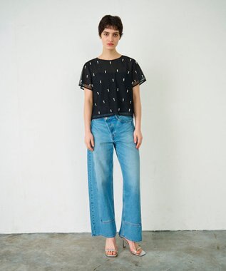 【美品】グレースコンチネンタル チェック ビジュー コート Grace Class（グレース クラス） WOMEN コート GRACE