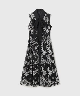 フラワー刺繍ボウタイドレス / GRACE CONTINENTAL | GRACE