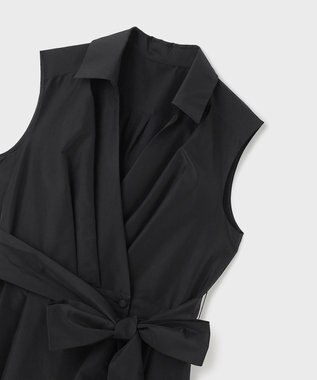 GRACE CONTINENTAL トリアセコットンワンピース ブラック