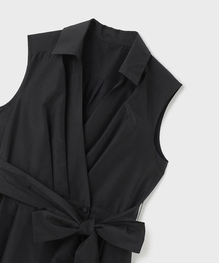 GRACE CONTINENTAL トリアセコットンワンピース ブラック