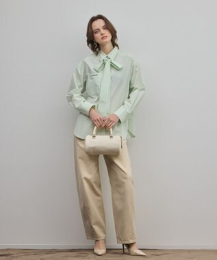 GRACE CONTINENTAL ボウタイマルチwayシャツ グリーン
