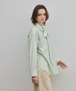 GRACE CONTINENTAL ボウタイマルチwayシャツ グリーン