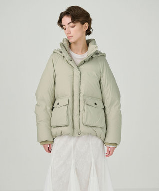 GRACE CONTINENTAL スタンドカラーダウンジャケット ライトグリーン