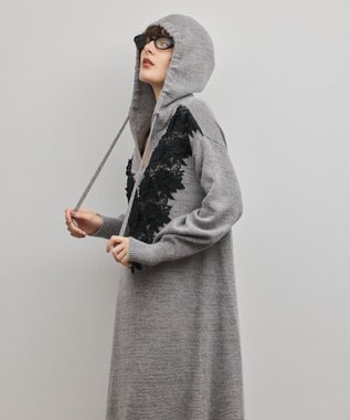 GRACE CONTINENTAL ケミカルレースニットワンピース