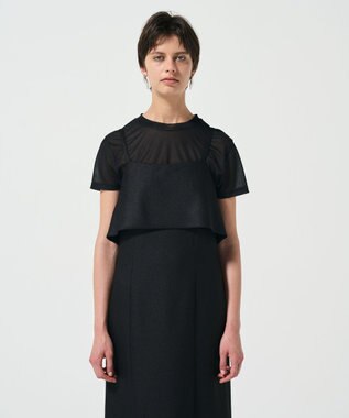 GRACE CONTINENTAL レイヤードキャミワンピース ブラック