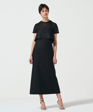 GRACE CONTINENTAL レイヤードキャミワンピース ブラック