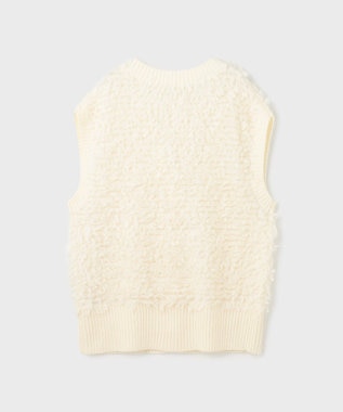 GRACE CONTINENTAL ループニットベスト ホワイト