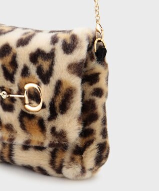 GRACE CONTINENTAL a point etcレオパードミニバッグ ブラウン