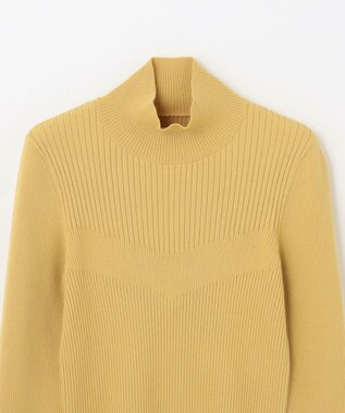 GRACE CONTINENTAL ビジューリブニットトップ イエロー