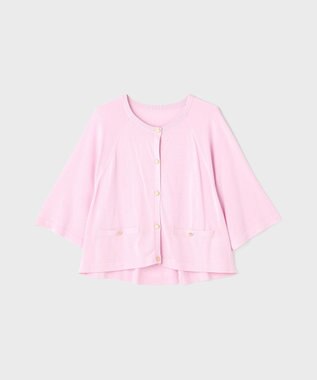 GRACE CONTINENTAL ハイツイストコットンカーディガン ピンク