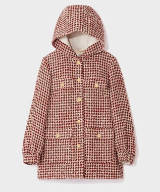 GRACE CONTINENTAL ツイードフードコート マルチ