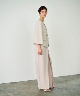 GRACE CONTINENTAL ケープスリーブジャケット ベージュ