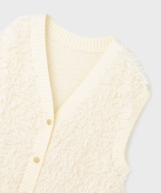 GRACE CONTINENTAL ループニットベスト ホワイト