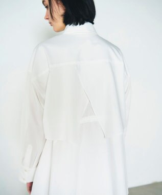 GRACE CONTINENTAL レイヤードドロストシャツ ホワイト