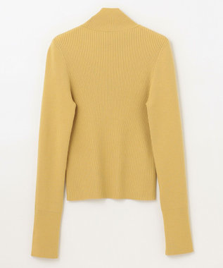 GRACE CONTINENTAL ビジューリブニットトップ イエロー