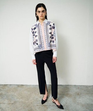 GRACE CONTINENTAL マリンスカーフコンビシャツ ピンク