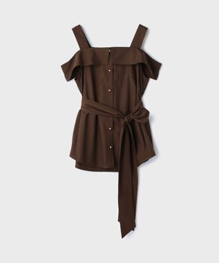 GRACE CONTINENTAL シャツキャミソール ダークブラウン