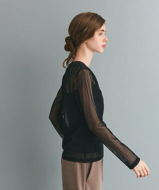 GRACE CONTINENTAL メッシュインナートップ ブラック