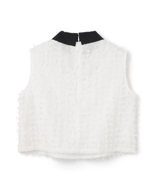 GRACE CONTINENTAL シアージャガード トップ ホワイト