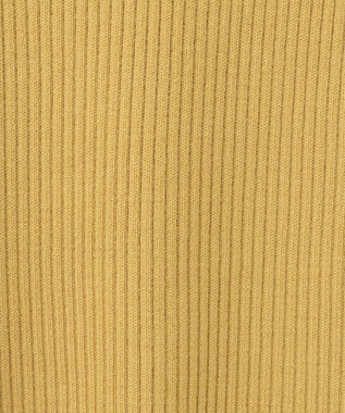 GRACE CONTINENTAL ビジューリブニットトップ イエロー