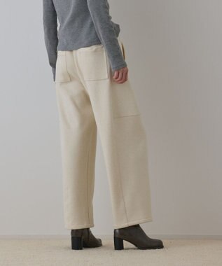 GRACE CONTINENTAL エッグラインカットパンツ ホワイト