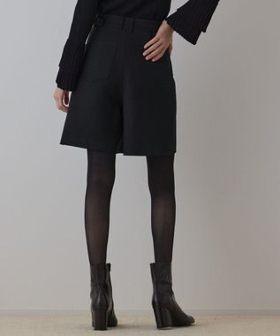 GRACE CONTINENTAL ツイーディーハーフパンツ ブラック