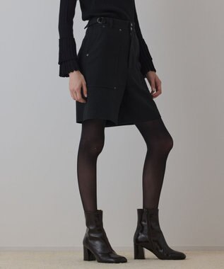 GRACE CONTINENTAL ツイーディーハーフパンツ ブラック