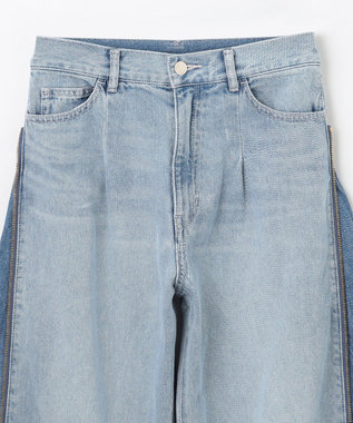 GRACE CONTINENTAL サイドジップデニムパンツ ブルー