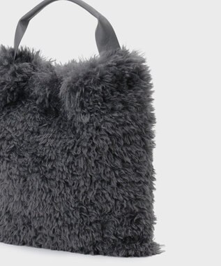 GRACE CONTINENTAL ファービッグトート チャコール