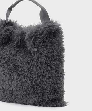 GRACE CONTINENTAL ファービッグトート チャコール