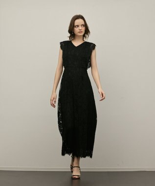 GRACE CONTINENTAL コードレースサロペット ブラック