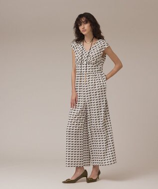 GRACE CONTINENTAL ホースプリントサロペット キナリ