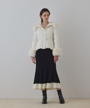 エコファーショートダウンジャケット