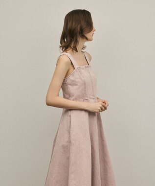 GRACE CONTINENTAL ハンカチーフヘムデニムワンピース ピンク