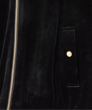 GRACE CONTINENTAL トリアセベロアフーディー ブラック