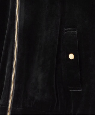 GRACE CONTINENTAL トリアセベロアフーディー ブラック