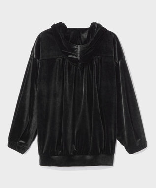 GRACE CONTINENTAL トリアセベロアフーディー ブラック