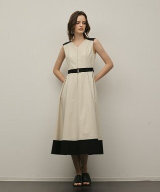 GRACE CONTINENTAL ジャージワンピース ベージュ