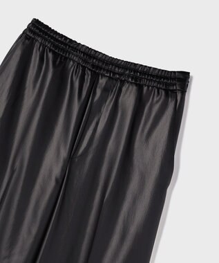 GRACE CONTINENTAL レザーライクパンツ ブラック